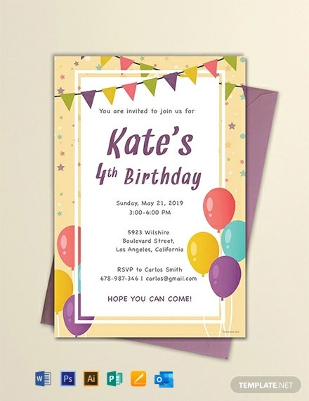 Birthday invitation software